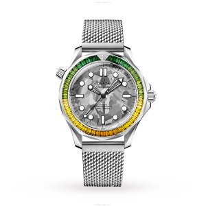 Omega Seamaster Diver 300M 42mm Automatic Grey Dial 18ct White Gold