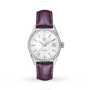 TAG Heuer Carrera Replica - 36mm Stainless Steel & Mother Of Pearl Dial