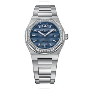 Girard-Perregaux Laureato 34mm Blue Dial Quartz Watch | Stainless Steel