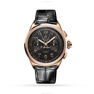 Breitling Premier RB1510251B1P1 | 42mm 18ct Rose Gold | Black Dial
