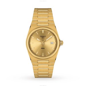 Tissot T-Classic PRX Gold Watch - Quartz - 35mm Stainless Steel & Gold