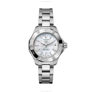 TAG Heuer Aquaracer WBP1312 Solar Watch | 34mm Stainless Steel | Mother Of Pearl Dial