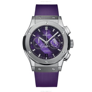 Hublot Titanium Automatic Purple Watch - 42mm Premier League Replica