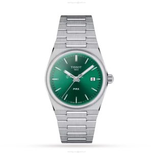 Tissot T-Classic T1372101108100 | 35mm Green Dial | Stainless Steel Quartz Watch
