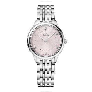Omega De Ville Prestige Replica - 30mm Stainless Steel Quartz Watch - Silver Dial