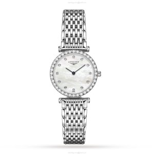 Longines L43410806 Quartz Watch - Mother of Pearl Dial & Diamonds | 24mm