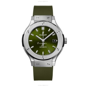 Hublot Titanium Automatic Green Watch - 38mm Case | 50M Water Resistant