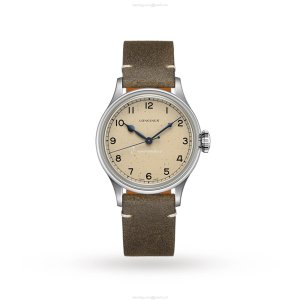 Longines Heritage L28194932 Automatic Watch | 39mm Stainless Steel | Ivory Dial