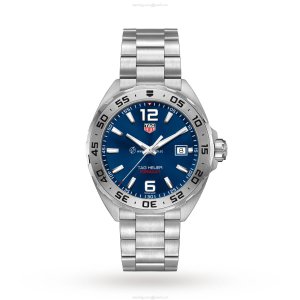 TAG Heuer Formula 1 WAZ1118 Quartz Watch - 41mm Blue Dial - Stainless Steel