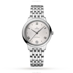 Omega De Ville Prestige 34mm Automatic Silver Dial Stainless Steel Watch
