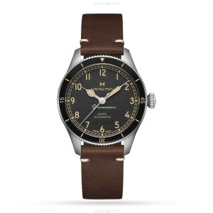 Hamilton Khaki Aviation H76205530 | 38mm Automatic Black Dial | Stainless Steel
