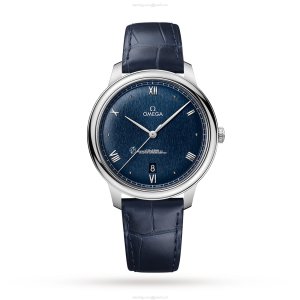 Omega De Ville Prestige 40mm Automatic Blue Dial Stainless Steel Watch