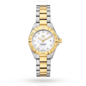 TAG Heuer Aquaracer WBD1422 Quartz Watch - 27mm Stainless Steel & Gold