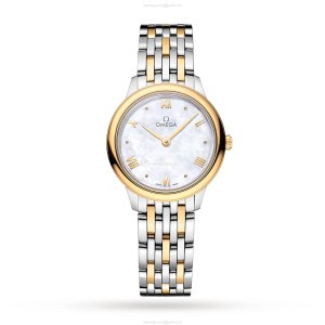 Omega De Ville Prestige 27.5mm - Stainless Steel & Gold - Quartz - Mother of Pearl