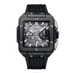 Hublot Square Bang 821.CI.0170.RX - 42mm Ceramic Automatic Skeleton Watch