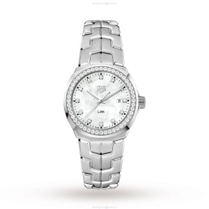 TAG Heuer Link Ladies Watch - 32mm Stainless Steel - Mother of Pearl Dial