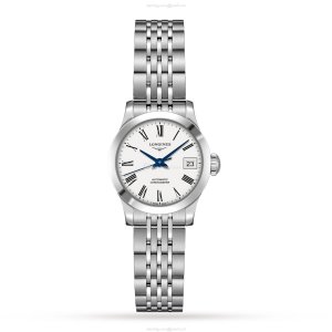 Longines Record L23204116 | 26mm White Dial | Automatic Watch