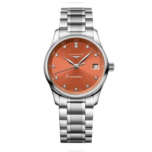 Longines Master Collection L23574086 | 34mm Automatic Orange Dial | Stainless Steel