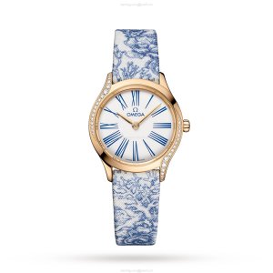 Omega De Ville 26mm 18ct Yellow Gold Quartz Watch - White Dial Roman Numerals