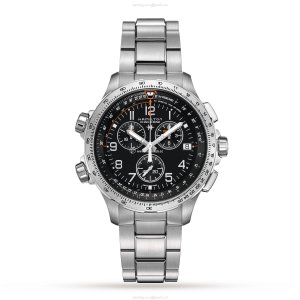 Hamilton Khaki Aviation H77912135 | 46mm Black Dial | Quartz Chronograph