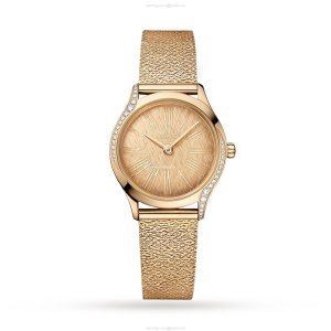 Omega De Ville 26mm Gold Watch - 18ct Yellow Gold & Quartz | Replica