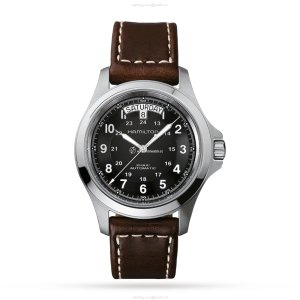 Hamilton Khaki Field H64455533 Automatic Watch - 40mm Black Dial - Stainless Steel