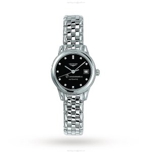 Longines Flagship L42744576 | 26mm Automatic Black Dial | Diamond Markers