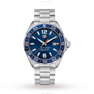 TAG Heuer Formula 1 WAZ1010 Blue Dial 43mm Quartz Watch - Stainless Steel