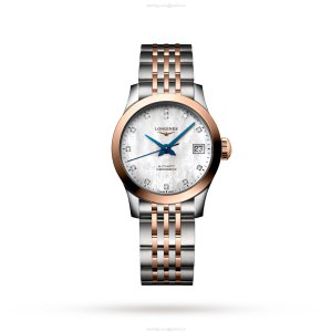 Longines Record L23205877 | 26mm Automatic | Mother of Pearl & Diamond Dial
