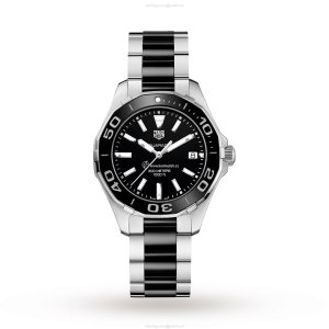 TAG Heuer Aquaracer Quartz Watch - 35mm Stainless Steel & Black Dial