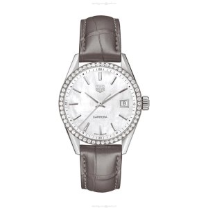 TAG Heuer Carrera 36mm White Dial - Stainless Steel & Leather - Quartz