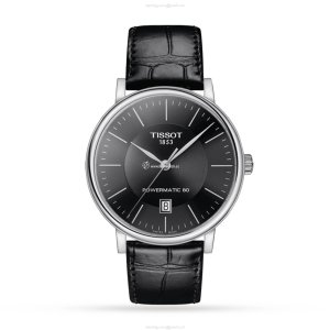 Tissot T-Classic Automatic Watch - 40mm Black Dial Stainless Steel