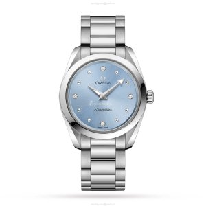 Omega Seamaster Aqua Terra 28mm Blue Dial | Diamond Markers | Quartz