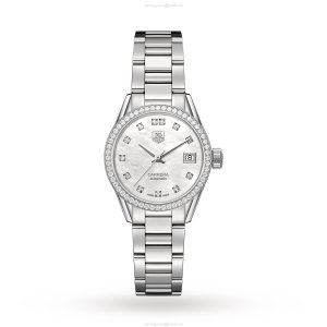 TAG Heuer Carrera WAR2415.BA0776 | 37mm Automatic | Mother of Pearl & Diamond Dial