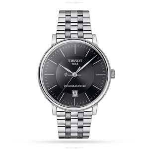 Tissot T-Classic Automatic Watch - 40mm Black Dial Stainless Steel