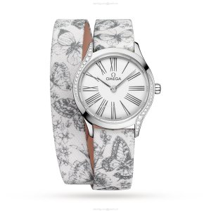 Omega De Ville 26mm Stainless Steel Quartz Watch - White Dial & Roman Numerals