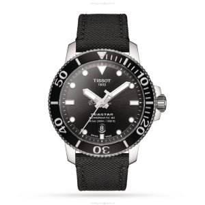 Tissot T-Sport Seastar Automatic Watch - 43mm Black Dial - 300m Water Resistant