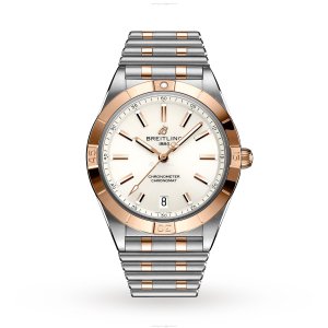 Breitling Chronomat 36mm Automatic Silver Dial - Stainless Steel & Rose Gold