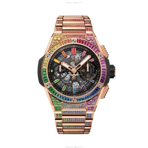 Hublot Big Bang 18ct Rose Gold Automatic Skeleton Replica - 42mm