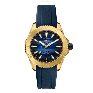TAG Heuer Aquaracer 40mm Blue Dial | 18ct Gold Automatic Watch