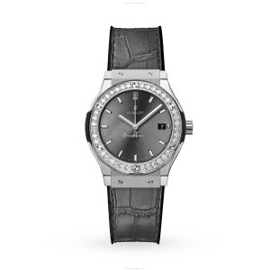 Hublot Classic Fusion 33mm Grey Dial | Stainless Steel Quartz Watch