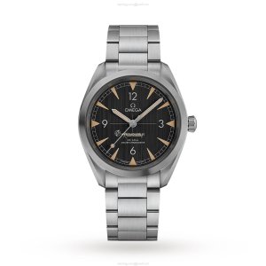 Omega Railmaster Automatic Watch - Black Dial, Stainless Steel, 40mm