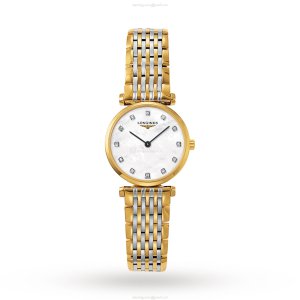 Longines La Grande Classique L42092877 | 24mm PVD | Mother of Pearl & Diamonds
