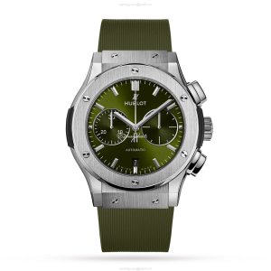 Hublot Classic Fusion Titanium Automatic Green Watch - 45mm
