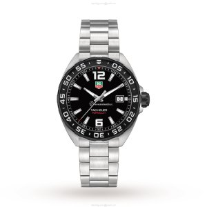 TAG Heuer Formula 1 WAZ1110 Quartz Watch - 41mm Black Dial - Stainless Steel