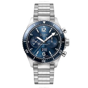 Glashutte Original SeaQ Blue Dial 43.2mm Automatic Watch | Stainless Steel