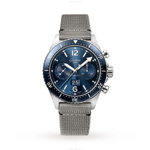 Glashuette Original SeaQ Blue Dial Automatic - 43.2mm Stainless Steel
