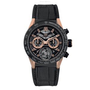 TAG Heuer Carrera CAR5A5U Chronograph Tourbillon - 45mm Titanium & Gold PVD
