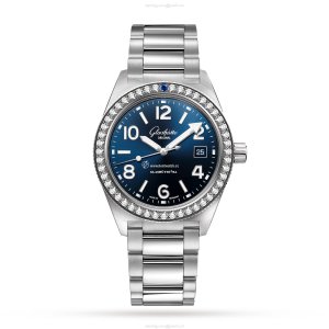 Glashuette Original SeaQ Blue Dial Automatic Watch - 39.5mm Stainless Steel
