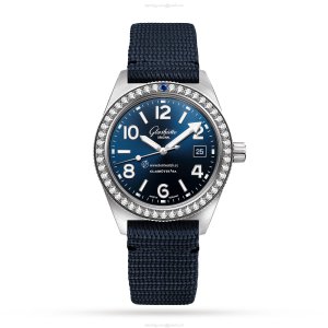 Glashuette Original SeaQ Blue Dial Automatic Watch - 39.5mm Stainless Steel